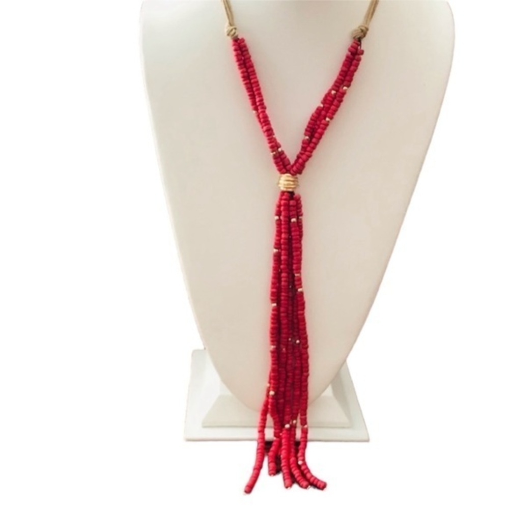 Chico’s tassel necklace beaded